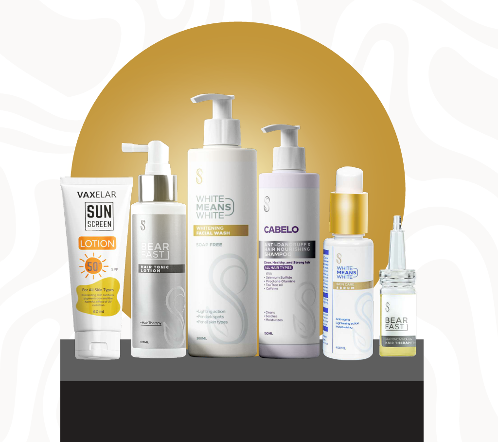 مجموعة العناية بالشعر والبشرة من (6) منتجات متميزة